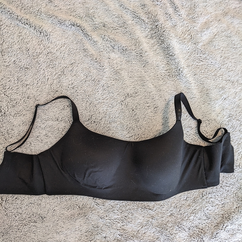 Aerie SMOOTHEZ Bra-ish Wireless Bralette, Size SD, Black